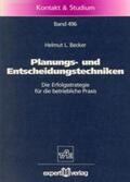 Becker |  Planungs- und Entscheidungstechniken | Buch |  Sack Fachmedien