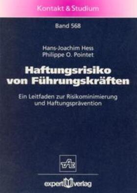 Hess / Pointet | Haftungsrisiko von Führungskräften | Buch | 978-3-8169-1443-3 | sack.de