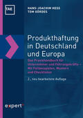Hess / Gördes |  Produkthaftung in Deutschland und Europa | eBook | Sack Fachmedien