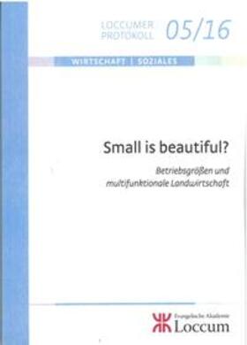 Lange | Small is beautiful? | Buch | 978-3-8172-0516-5 | sack.de