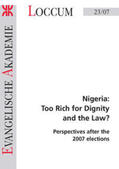 Hauswedell |  Nigeria: Too Rich for Dignity and the Law? | Buch |  Sack Fachmedien