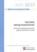 Lange / Brandt |  Viel Geld, wenig Investitionen | Buch |  Sack Fachmedien