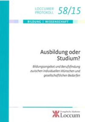 Lange | Ausbildung oder Studium? | Buch | 978-3-8172-5815-4 | sack.de