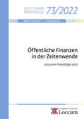 Lange / Junkernheinrich |  Öffentliche Finanzen in der Zeitenwende. | Buch |  Sack Fachmedien
