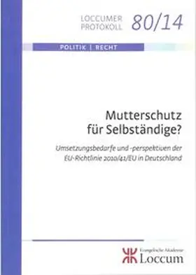 Lange / Rust |  Mutterschutz für Selbständige? | Buch |  Sack Fachmedien