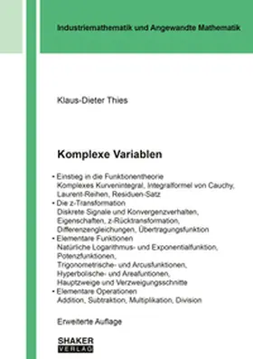 Thies |  Komplexe Variablen | Buch |  Sack Fachmedien