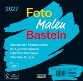  Foto-Malen-Basteln Bastelkalender schwarz quer 2027 | Sonstiges |  Sack Fachmedien