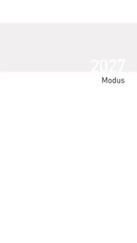  Taschenkalender Modus geheftet Einlage 2027 | Buch |  Sack Fachmedien