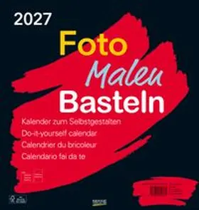  Foto-Malen-Basteln Bastelkalender schwarz groß 2027 | Sonstiges |  Sack Fachmedien