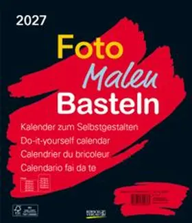  Foto-Malen-Basteln Bastelkalender schwarz groß 2027 | Sonstiges |  Sack Fachmedien
