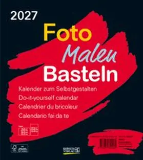  Foto-Malen-Basteln Bastelkalender schwarz 2027 | Sonstiges |  Sack Fachmedien