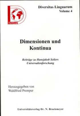 Premper |  Dimensionen und Kontinua | Buch |  Sack Fachmedien
