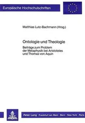 Lutz-Bachmann |  Ontologie und Theologie | Buch |  Sack Fachmedien