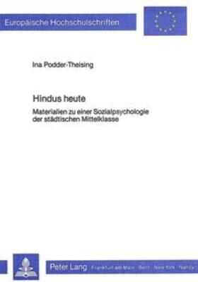 Podder-Theising | Hindus heute | Buch | 978-3-8204-5190-0 | sack.de
