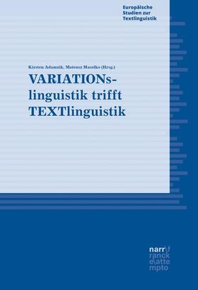 Adamzik / Maselko | VARIATIONslinguistik trifft TEXTlinguistik | E-Book | sack.de