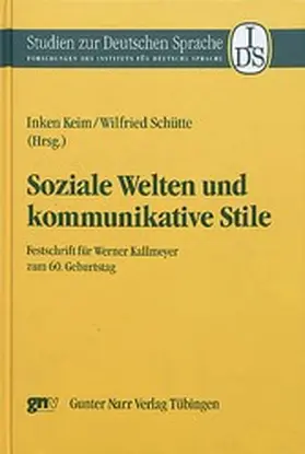 Keim / Schütte |  Soziale Welten und kommunikative Stile | eBook | Sack Fachmedien