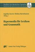Storrer / Harriehausen |  Hypermedia für Lexikon und Grammatik | eBook | Sack Fachmedien