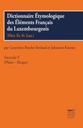 Bender-Berland / Kramer |  Dictionnaire Étymologique des Éléments Francais du Luxembourgeois - Fascicule 09 | Buch |  Sack Fachmedien