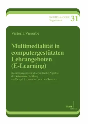 Viererbe |  Multimedialität in computergestützten Lehrangeboten (E-Learning) | Buch |  Sack Fachmedien
