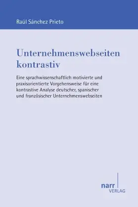Sánchez Prieto |  Unternehmenswebseiten kontrastiv | Buch |  Sack Fachmedien