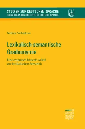 Vohidova |  Lexikalisch-semantische Graduonymie | Buch |  Sack Fachmedien