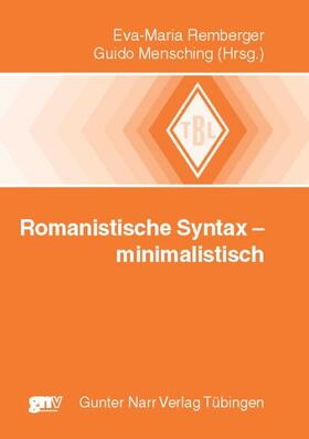 Remberger / Mensching |  Romanistische Syntax - minimalistisch | eBook | Sack Fachmedien
