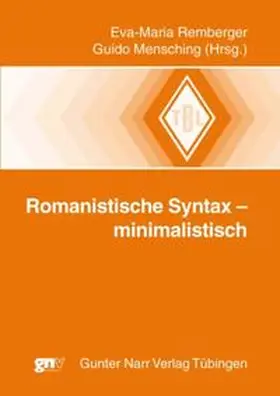 Remberger / Mensching |  Romanistische Syntax - minimalistisch | eBook | Sack Fachmedien