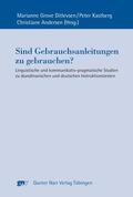 Ditlevsen / Kastberg / Pankow |  Sind Gebrauchsanleitungen zu gebrauchen? | eBook | Sack Fachmedien