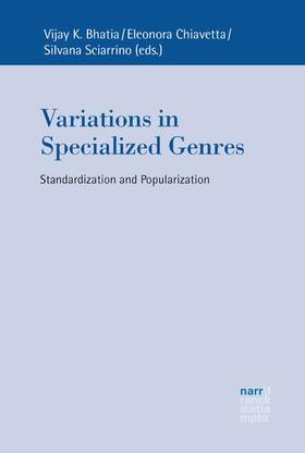 Bhatia / Chiavetta / Sciarrino |  Variation in Specialized Genres | eBook | Sack Fachmedien