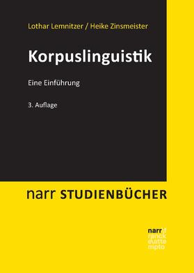 Lemnitzer / Zinsmeister | Korpuslinguistik | Buch | sack.de
