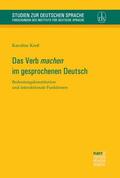 Kreß |  Das Verb 'machen' im gesprochenen Deutsch | Buch |  Sack Fachmedien