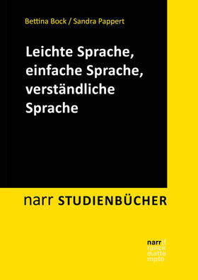 Bock / Pappert |  Leichte Sprache, Einfache Sprache, verständliche Sprache | Buch |  Sack Fachmedien