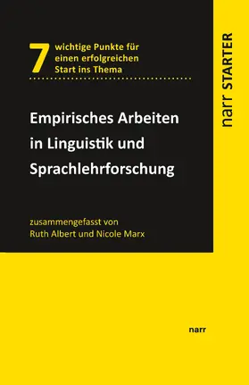 Albert / Marx | Empirisches Arbeiten in Linguistik und Sprachlehrforschung | E-Book | www.sack.de