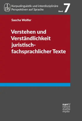 Wolfer | Verstehen und Verständlichkeit juristisch-fachsprachlicher Texte | E-Book | sack.de