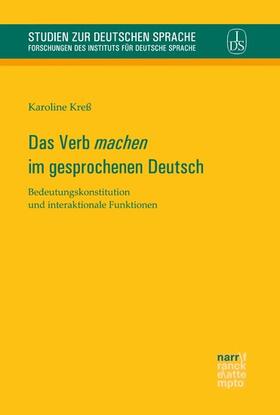 Kreß | Das Verb 'machen' im gesprochenen Deutsch | E-Book | sack.de