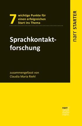 Riehl | Sprachkontaktforschung | E-Book | sack.de