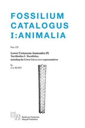 Klein | Fossilium Catalogus Animalia Pars 155 | Buch | 978-3-8236-1723-5 | www.sack.de