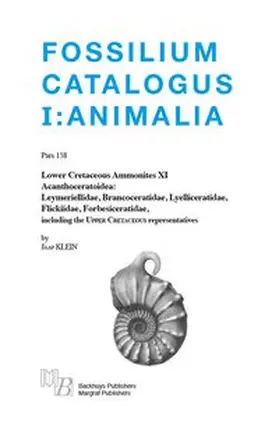 Klein | Fossilium Catalogus Animalia Pars 158 | Buch | 978-3-8236-1755-6 | www.sack.de
