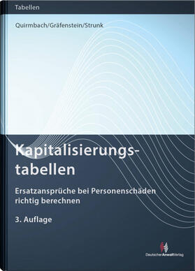 Quirmbach / Gräfenstein / Strunk | Kapitalisierungstabellen | Buch | 978-3-8240-1622-8 | sack.de