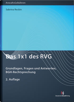 Reckin | Das 1x1 des RVG | Buch | sack.de