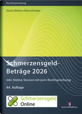 SchmerzensgeldBeträge 2026 (Buch mit Online-Zugang)