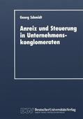 Schmidt |  Schmidt, G: Anreiz und Steuerung in Unternehmenskonglomerate | Buch |  Sack Fachmedien