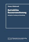 Hildebrandt |  Betriebliche Ressourcenschonung | Buch |  Sack Fachmedien