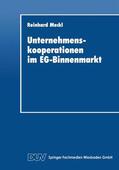  Unternehmenskooperationen im EG-Binnenmarkt | Buch |  Sack Fachmedien