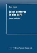  Joint Ventures in der ¿SFR | Buch |  Sack Fachmedien