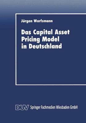 Das Capital Asset Pricing Model in Deutschland | Buch | 978-3-8244-0195-6 | sack.de