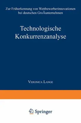  Technologische Konkurrenzanalyse | Buch |  Sack Fachmedien