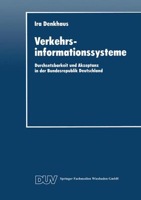 Verkehrsinformationssysteme | Buch | 978-3-8244-0232-8 | sack.de