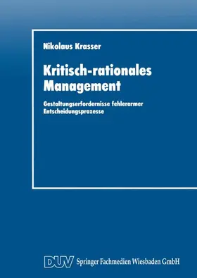  Kritisch-rationales Management | Buch |  Sack Fachmedien
