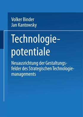 Kantowsky / Binder | Technologiepotentiale | Buch | 978-3-8244-0282-3 | sack.de